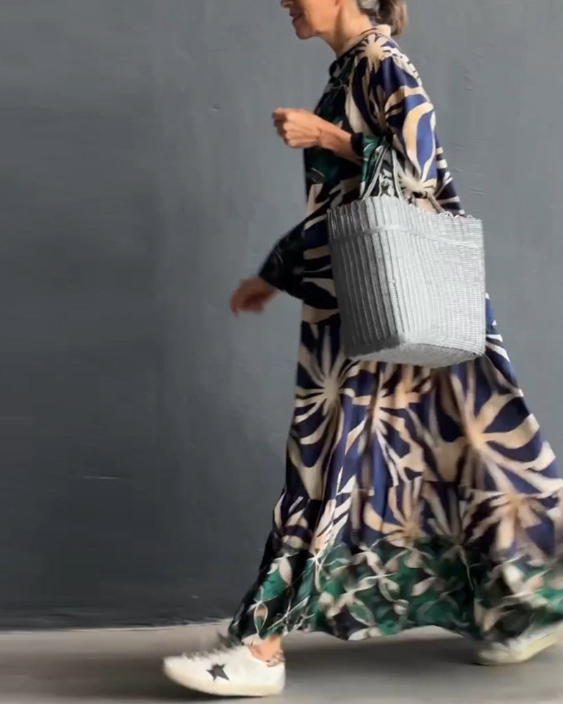 Anika - Robe de vacances imprimée décontractée