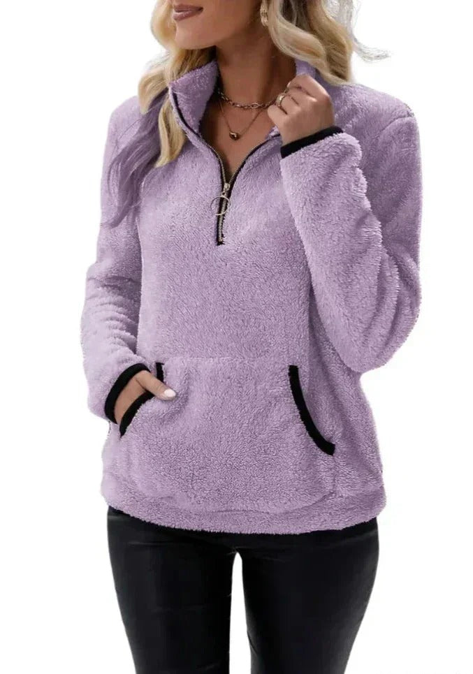 Bénédicte - Pull Sherpa Doux et Confortable