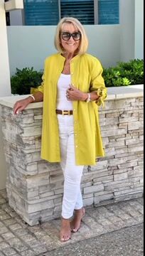 Liora™ - Long Button-Down Cotton Shirt Jacket (Today only: Buy 1, get 1 free!)