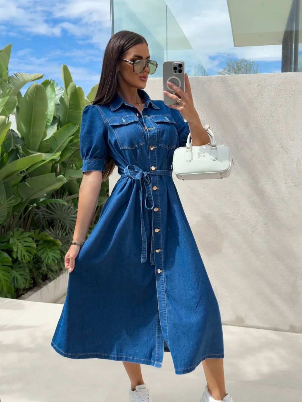 Daphne - Sunshine Denim Dress
