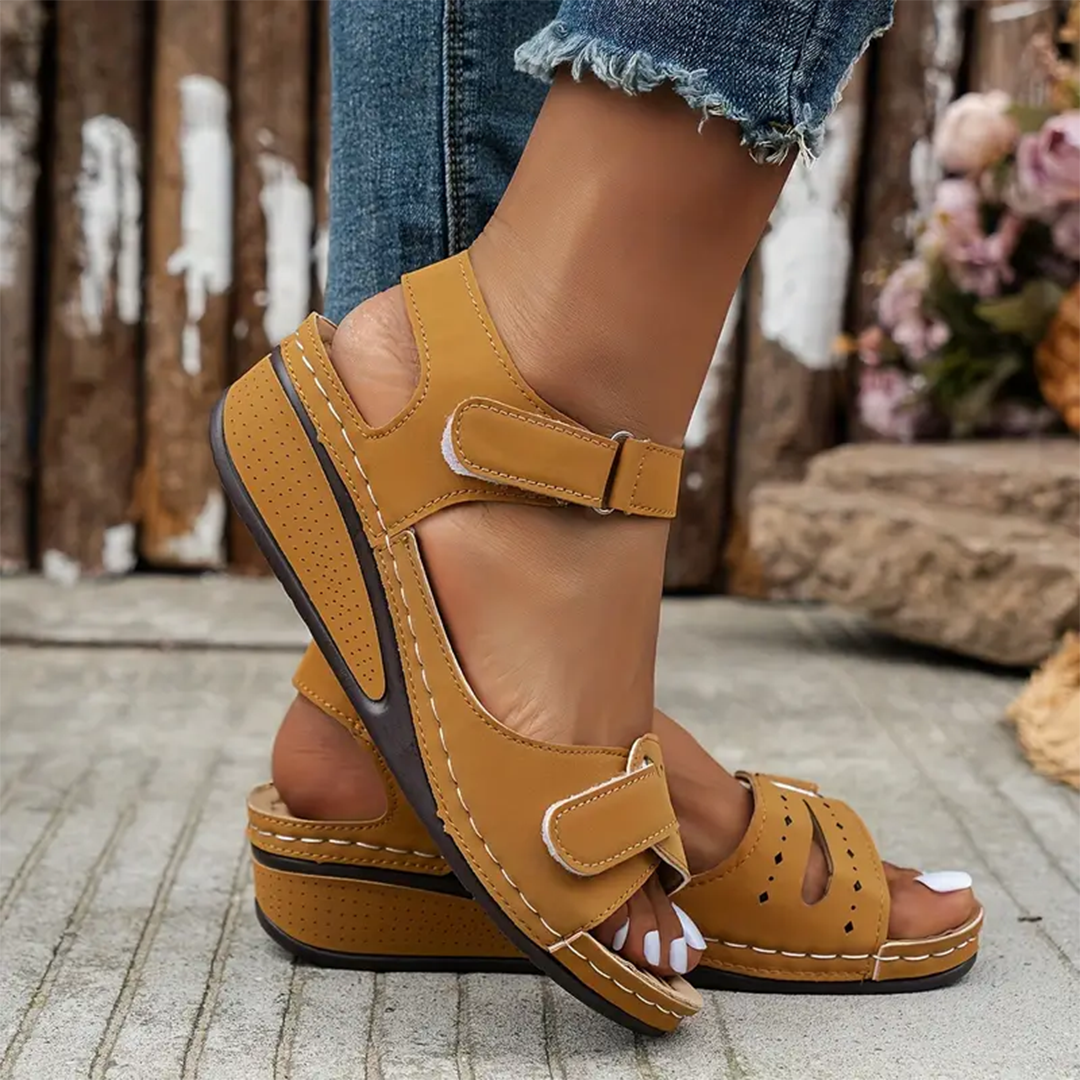 Nolwenn™ - Comfortable and Elegant Sport Wedge Sandals