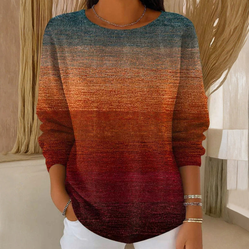 Gisellira - Elegant Ombre Sweater