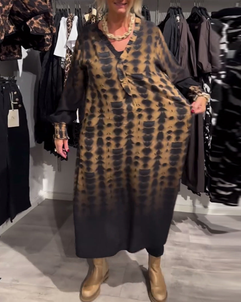 Héloïse™ - Versatile brown feminine dress