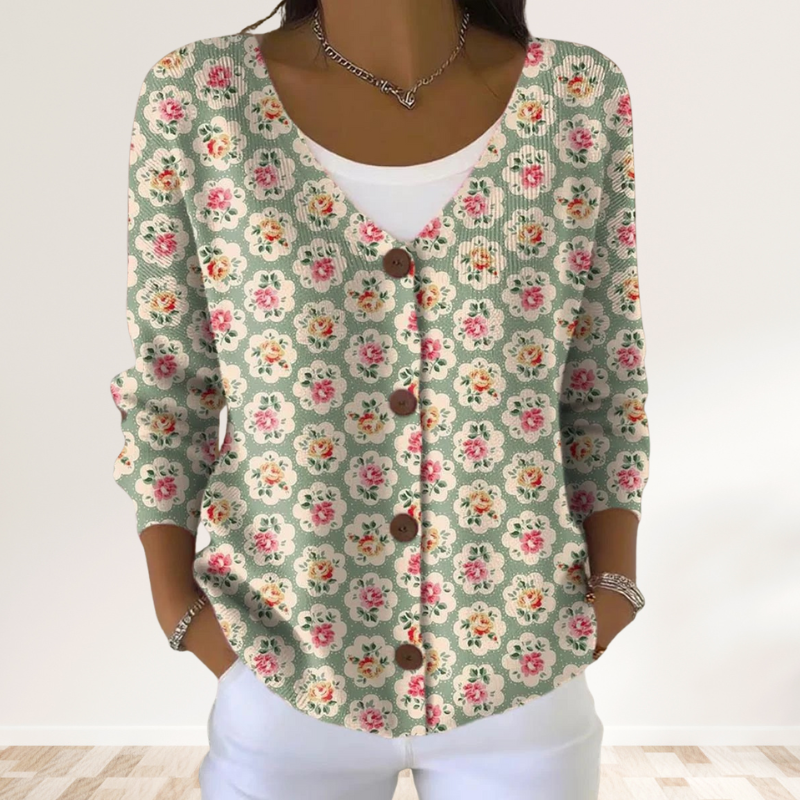 Eliavelle - Pull Hiver Doux avec Col en V Élégant