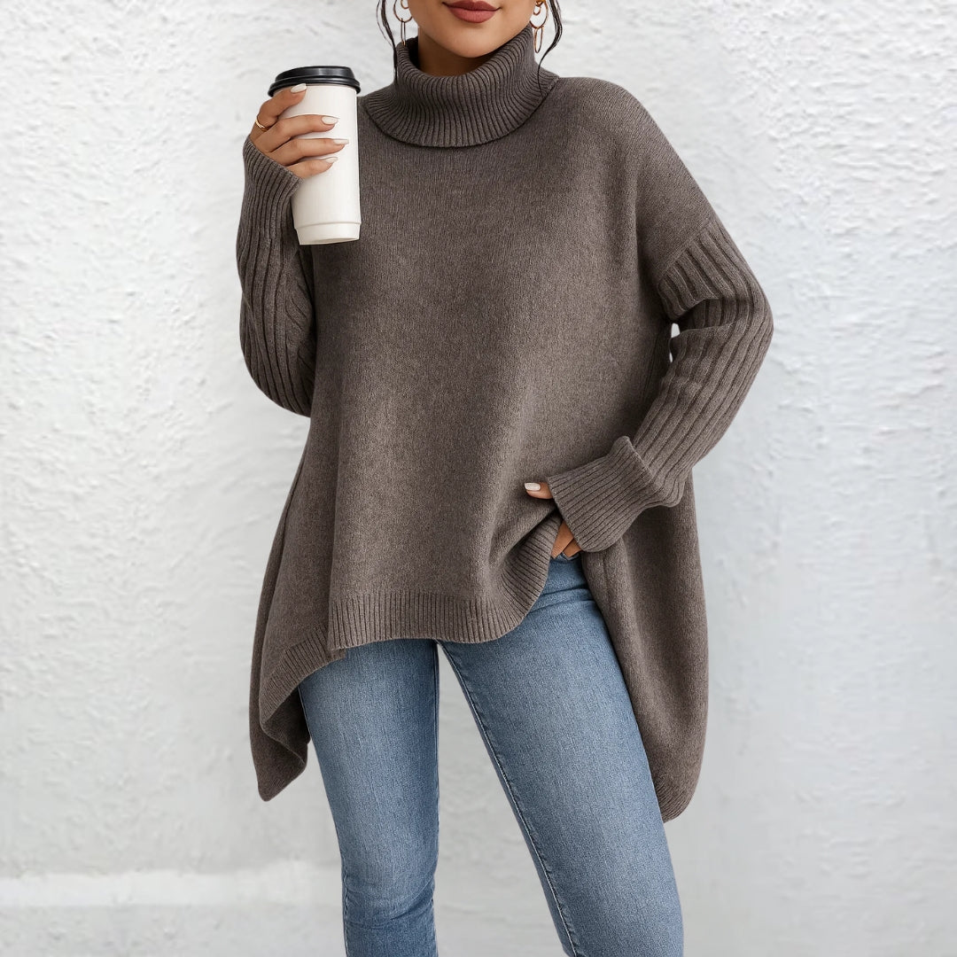 Helivienne - Soft Turtleneck Sweater