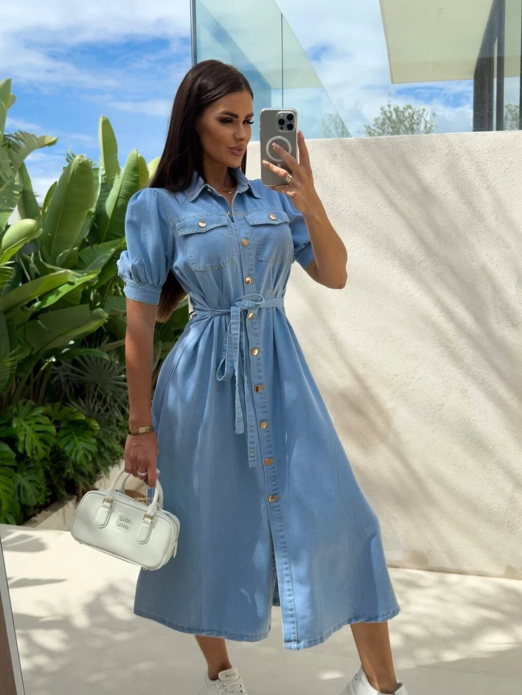 Daphne - Sunshine Denim Dress
