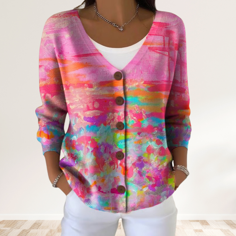 Eliavelle - Pull Hiver Doux avec Col en V Élégant