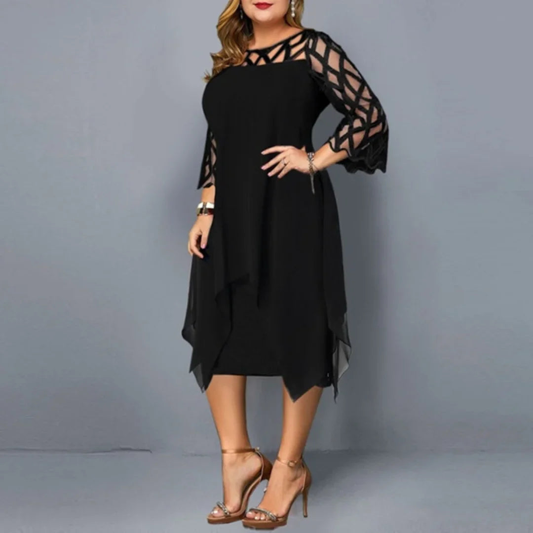 Laurienne - Robe Midi Fluide Grande Taille