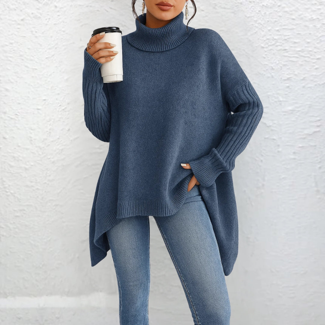 Helivienne - Soft Turtleneck Sweater