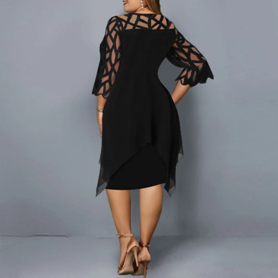 Laurienne - Robe Midi Fluide Grande Taille