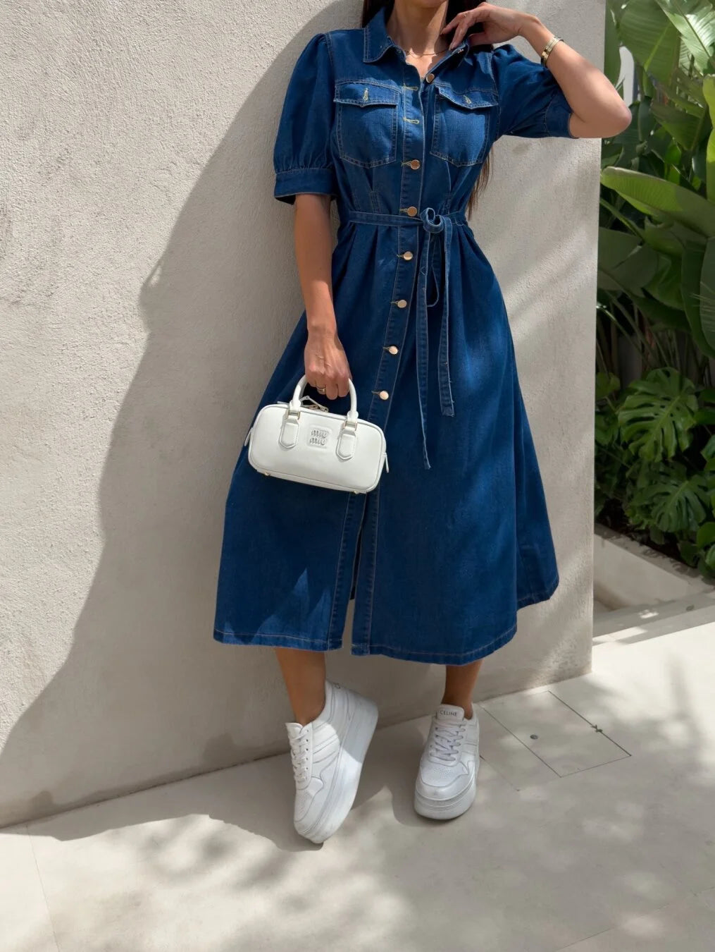 Daphne - Sunshine Denim Dress