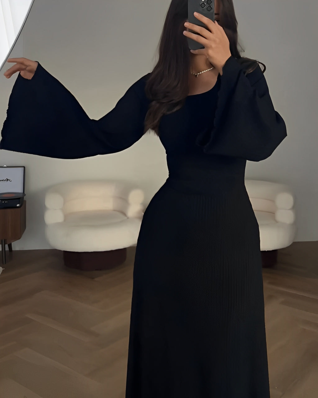 Sandrine - Robe Maxi Élégante en Maille