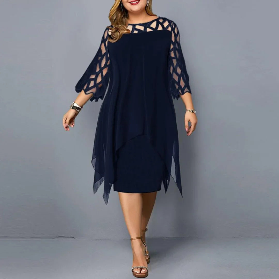 Laurienne - Robe Midi Fluide Grande Taille