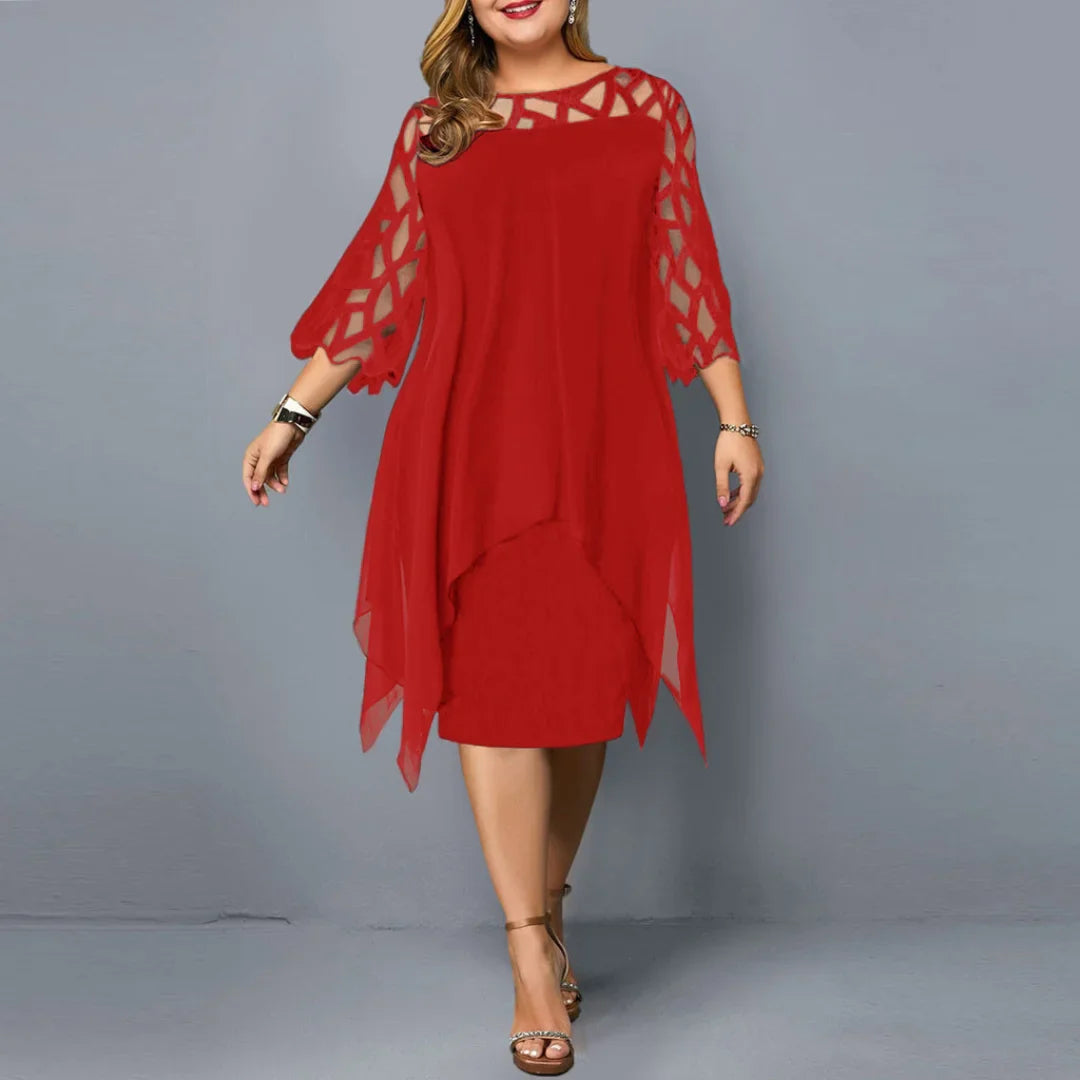 Laurienne - Robe Midi Fluide Grande Taille