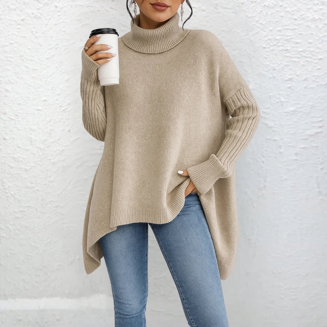 Helivienne - Soft Turtleneck Sweater