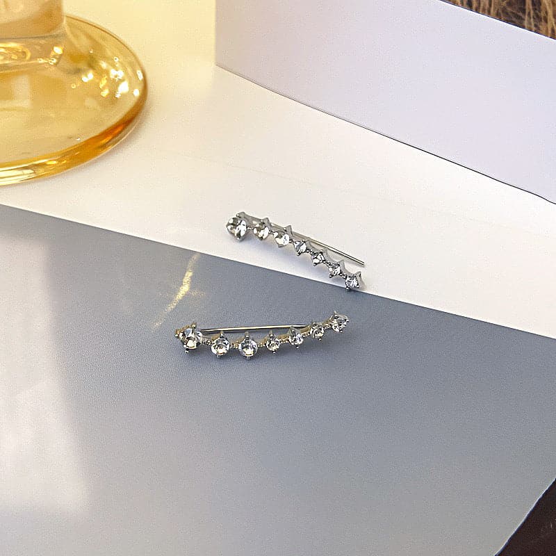 Océane - Boucles d'oreilles sept étoiles scintillantes