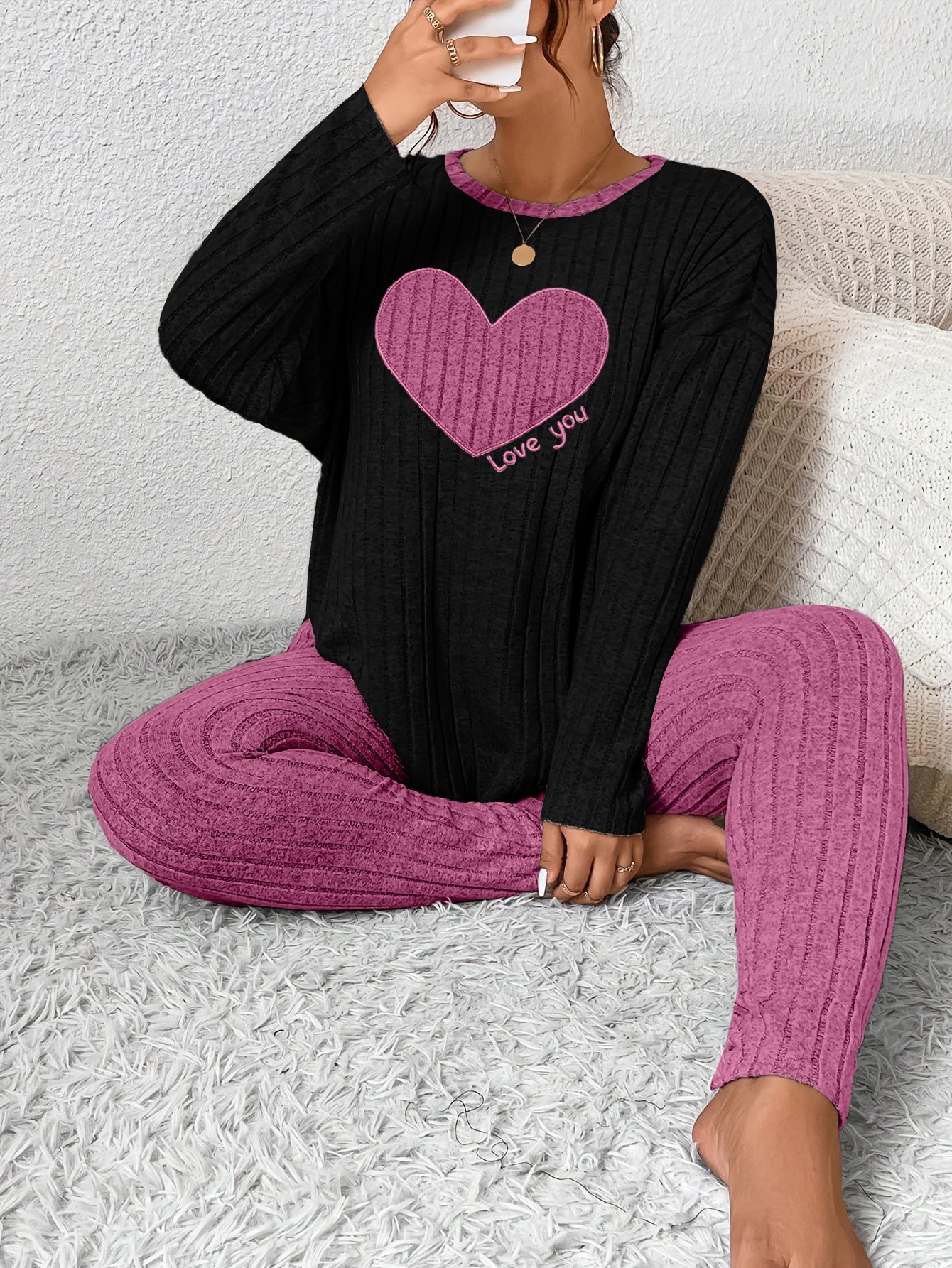 Javelle - Comfort Relax Heart Loungewear Set