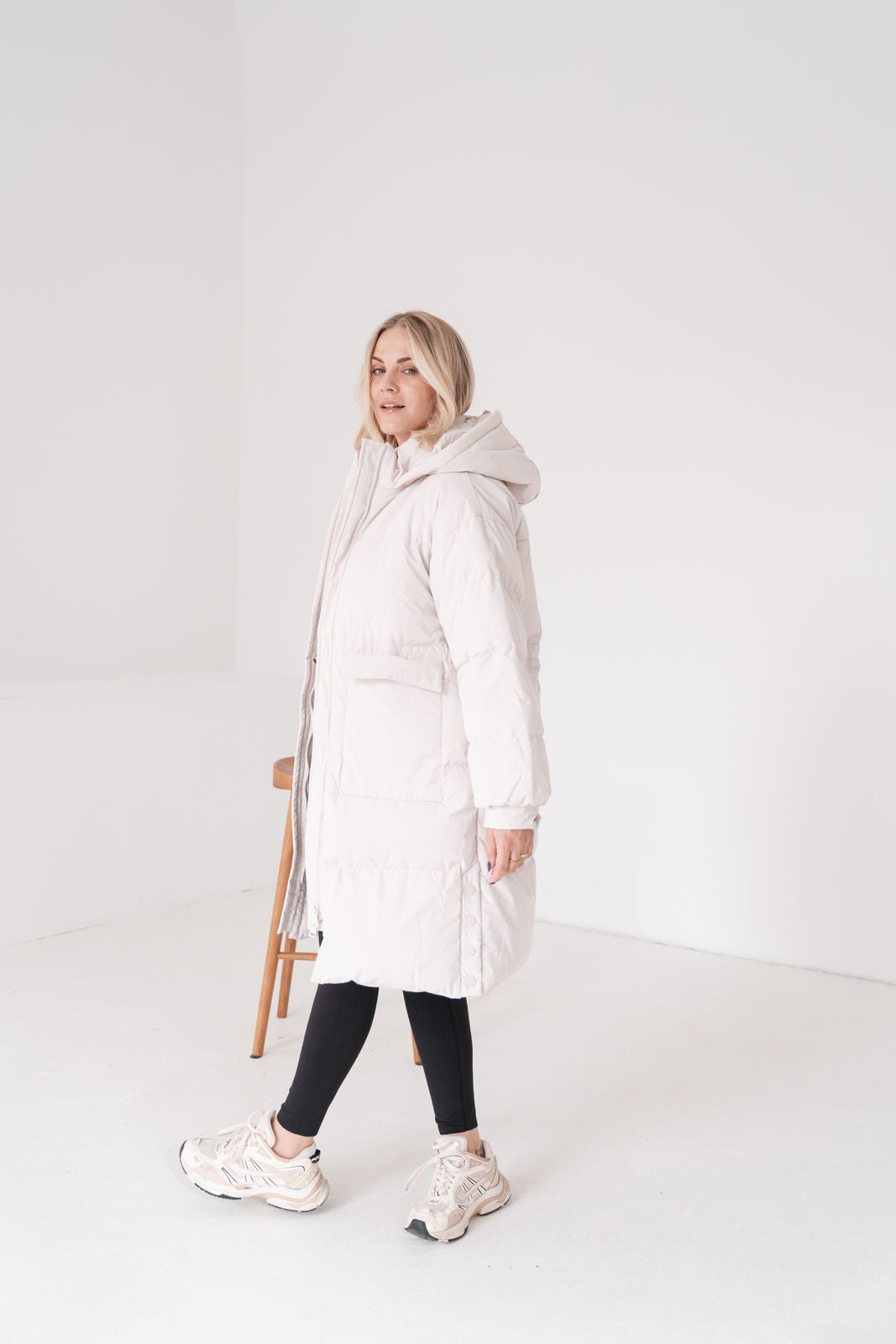 Lonneke - Manteau Long Femme Duvet avec Capuchon