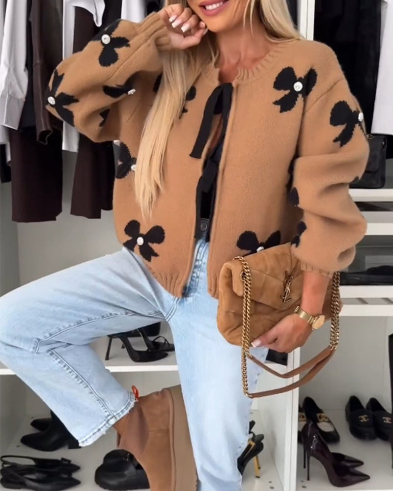 Florentine - Elegant Knot Cardigan