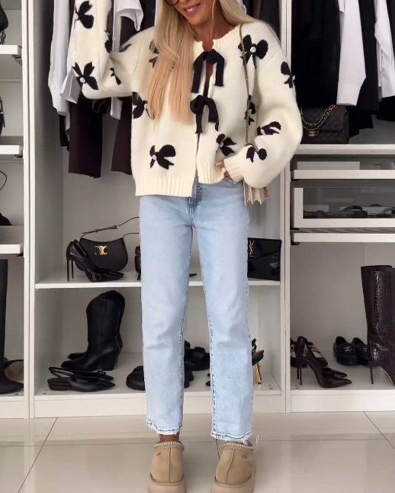 Florentine - Elegant Knot Cardigan