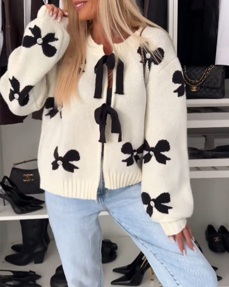 Florentine - Elegant Knot Cardigan