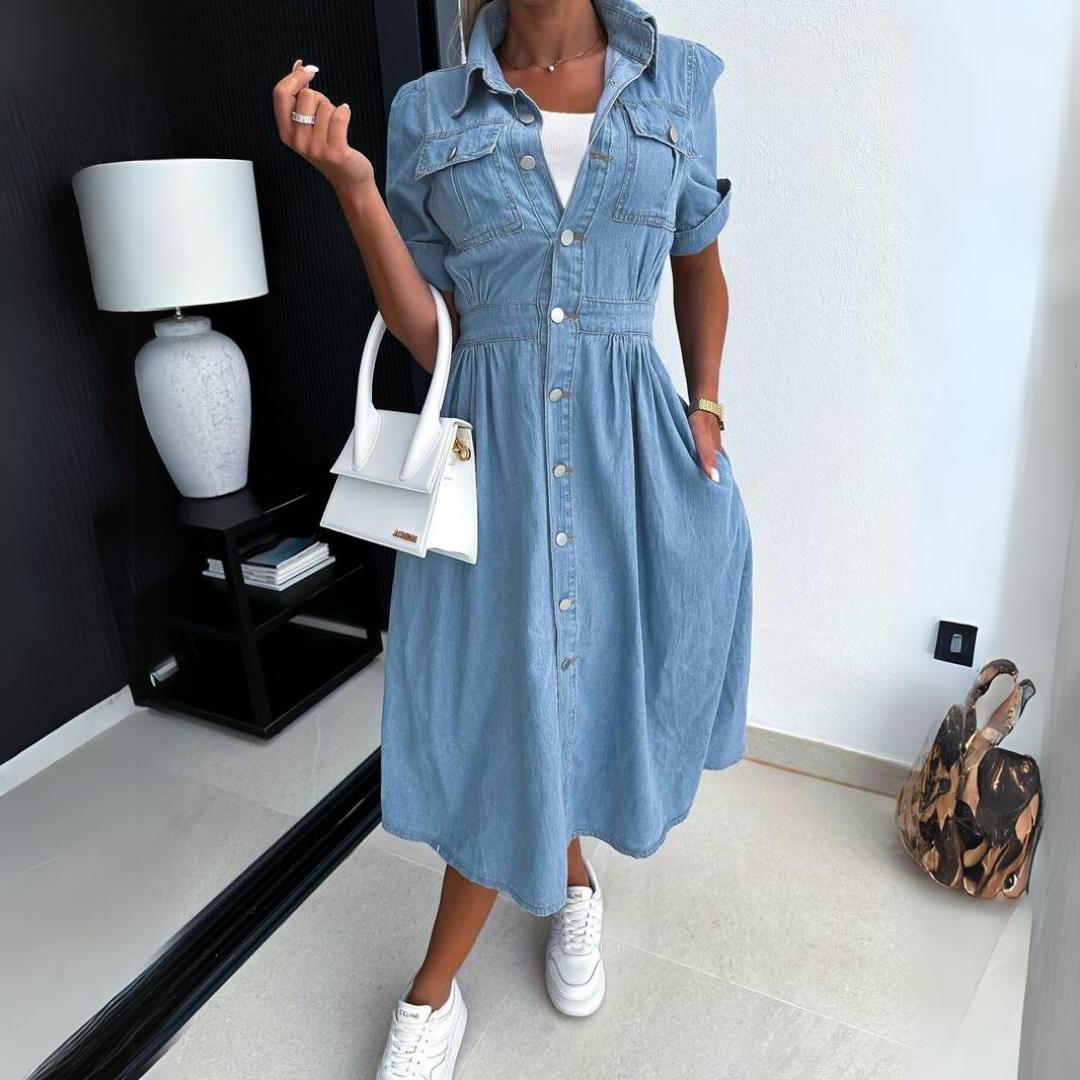 Alicia - Robe en denim tendance