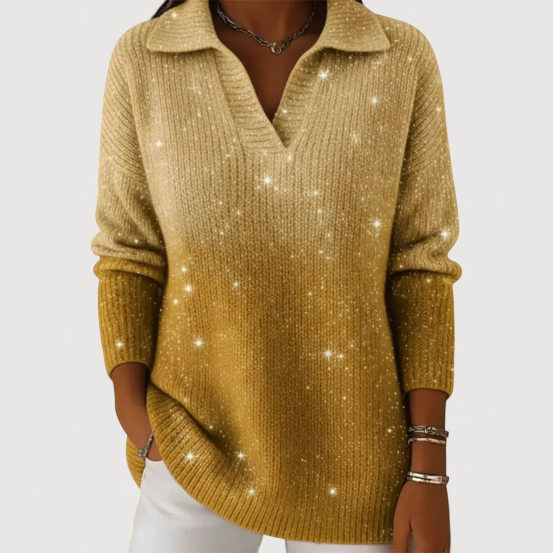 Eliravelle – Elegant and Casual Sequined Knit Sweater