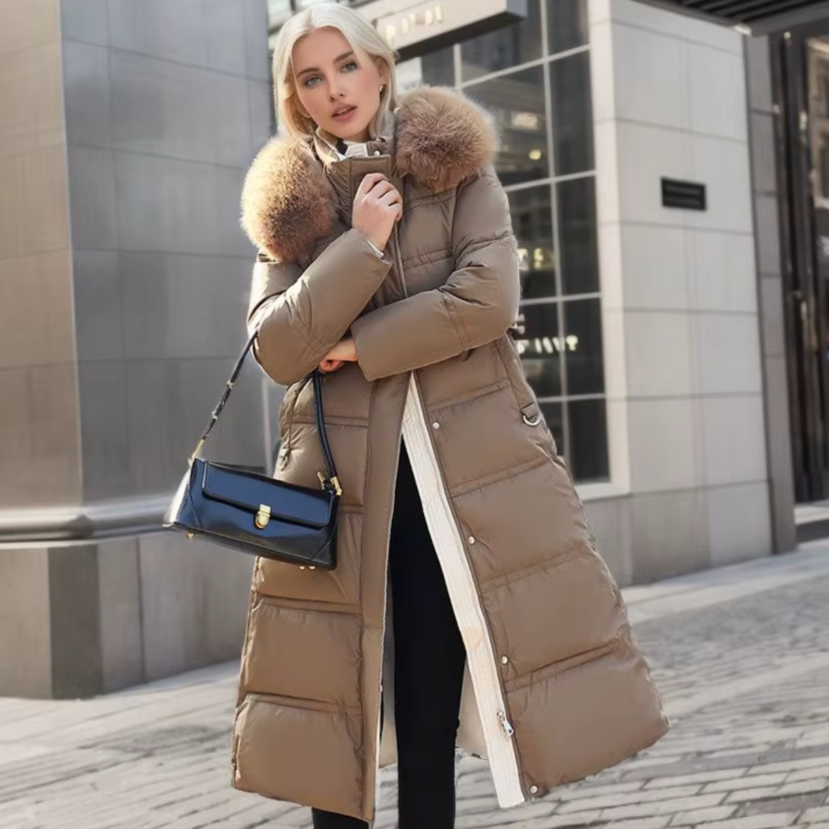 Jorène - Long Down Jacket Elegance and Warmth