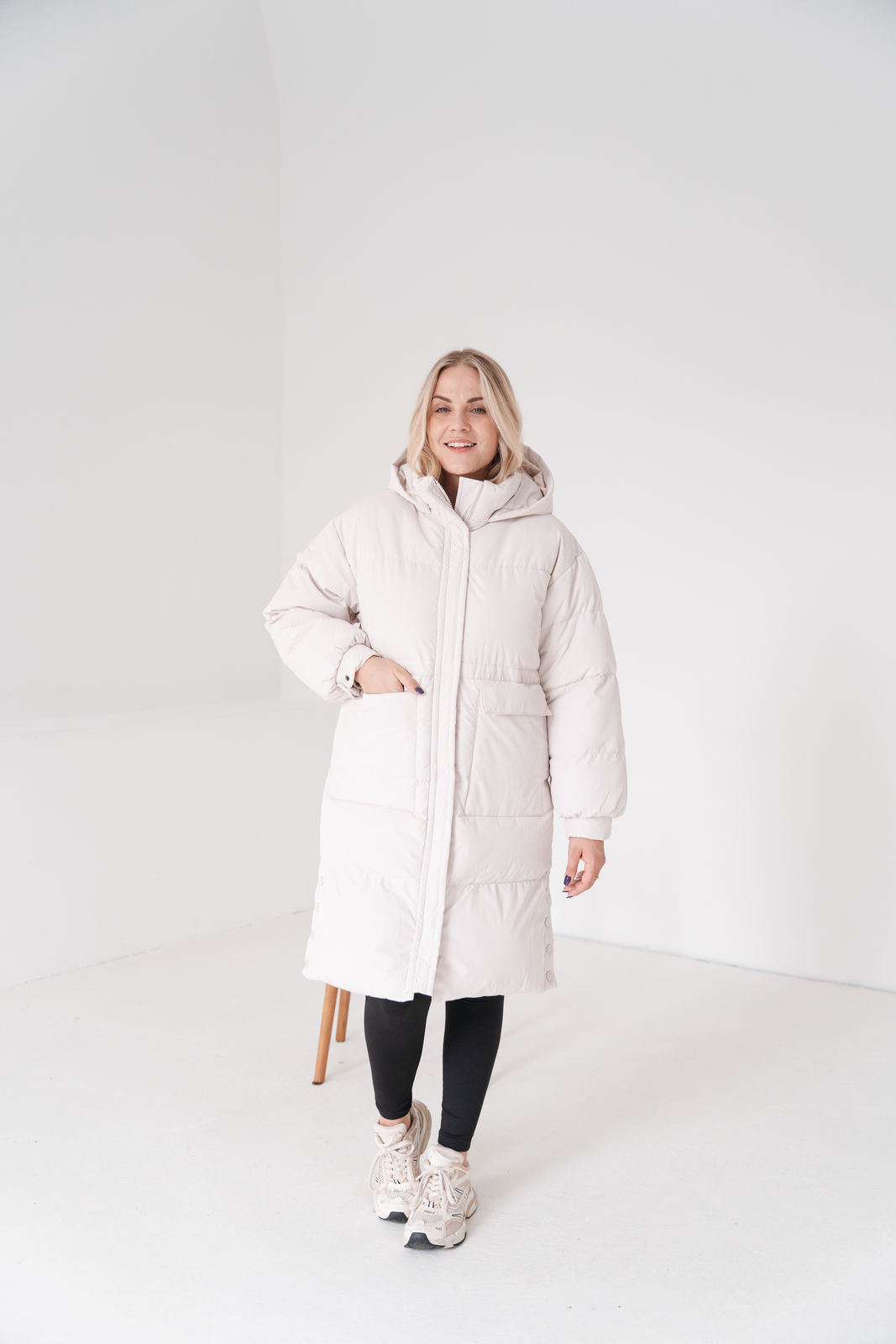 Lonneke - Manteau Long Femme Duvet avec Capuchon