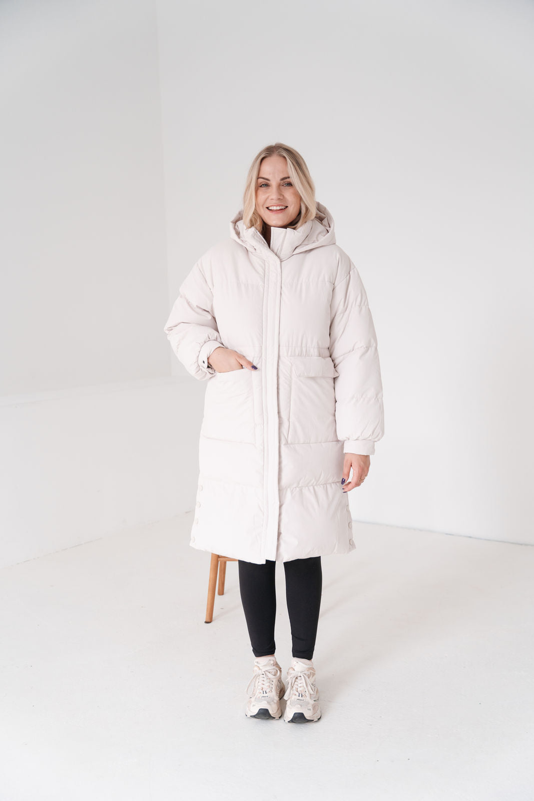 Lonneke - Manteau Long Femme Duvet avec Capuchon