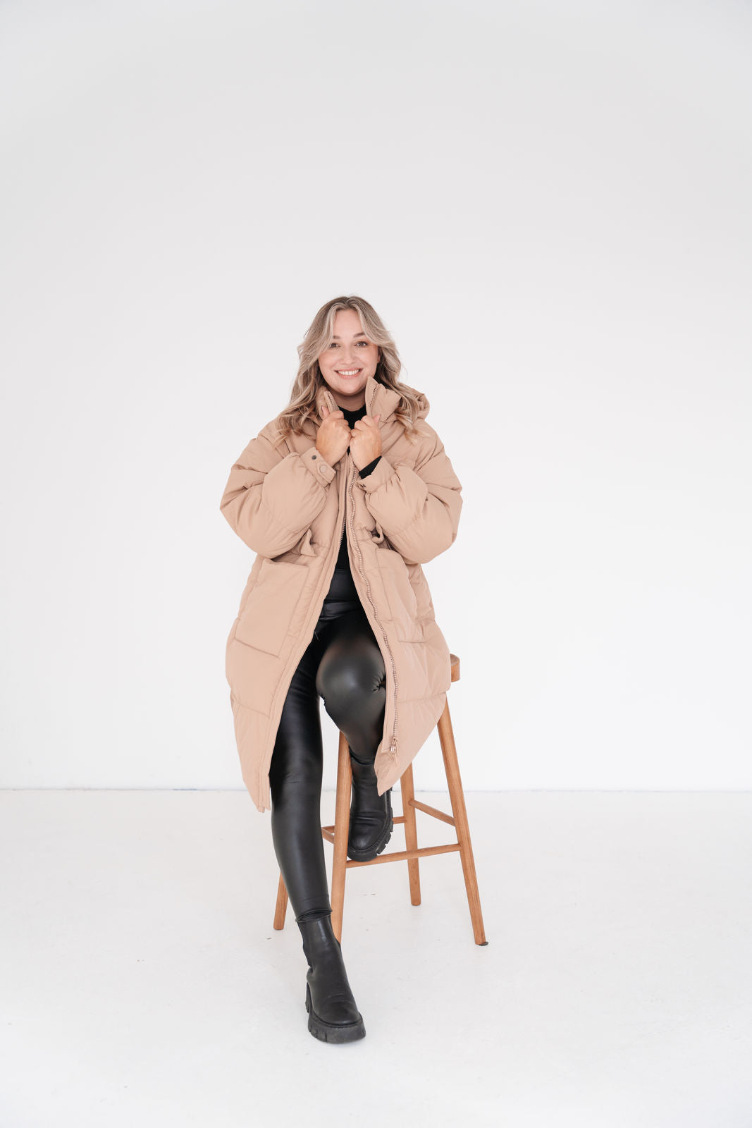 Lonneke - Manteau Long Femme Duvet avec Capuchon