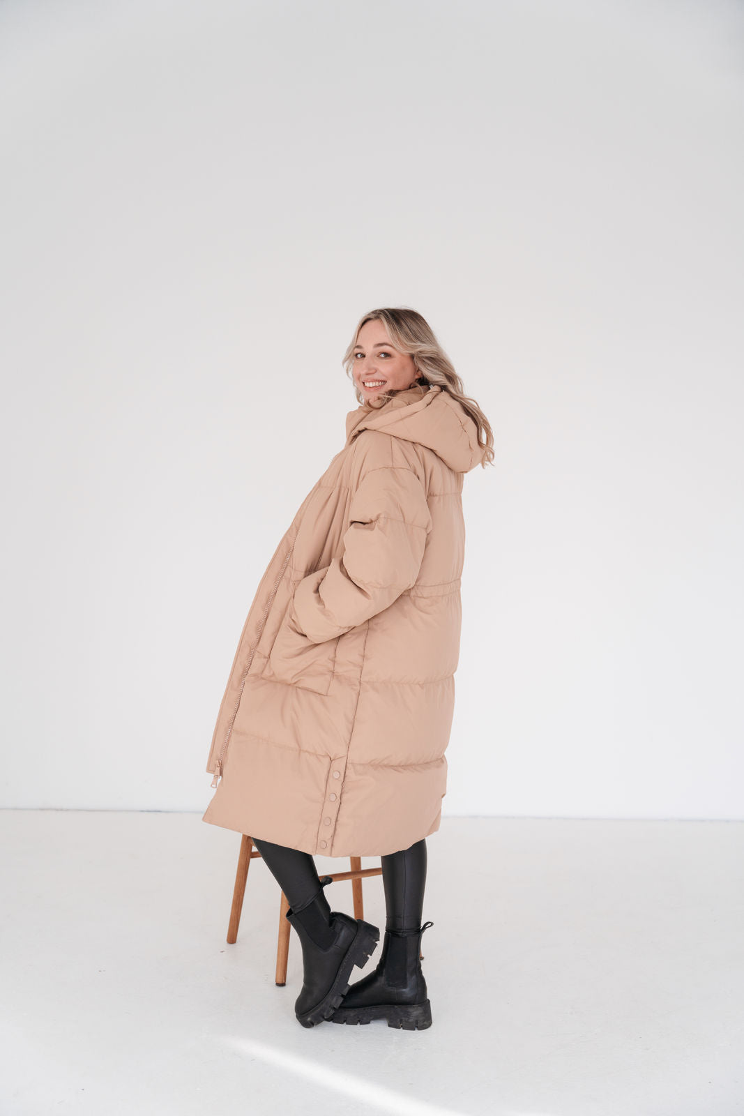 Lonneke - Manteau Long Femme Duvet avec Capuchon