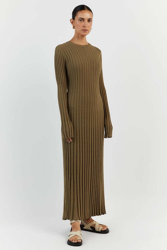 Céline - Robe Maxi Maille Femme
