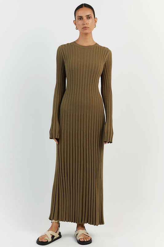 Céline - Robe Maxi Maille Femme