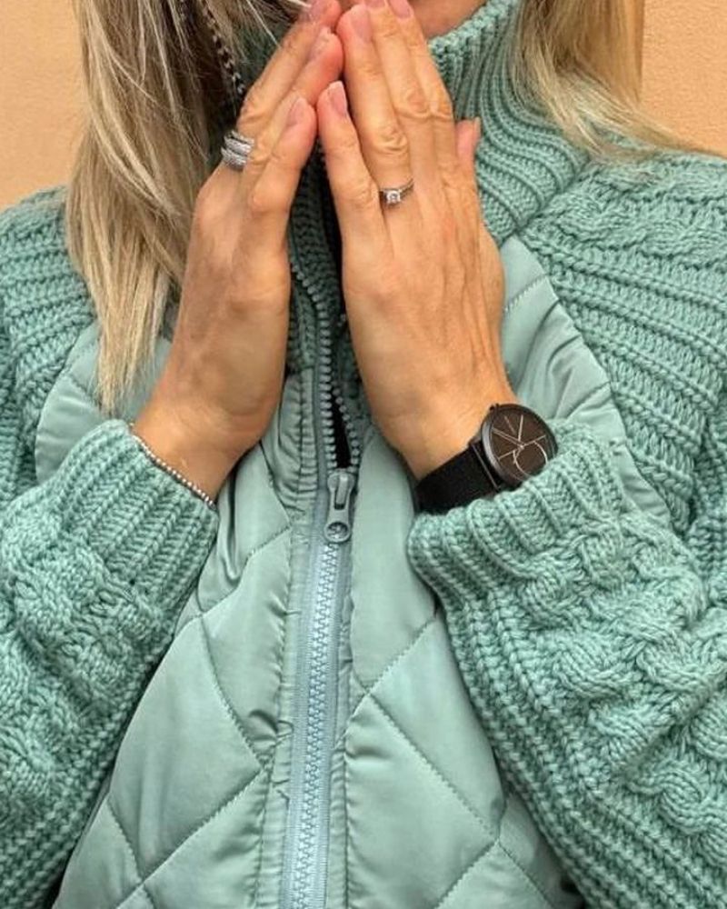 Bravina - Veste en Fleece Tricotée Décontractée