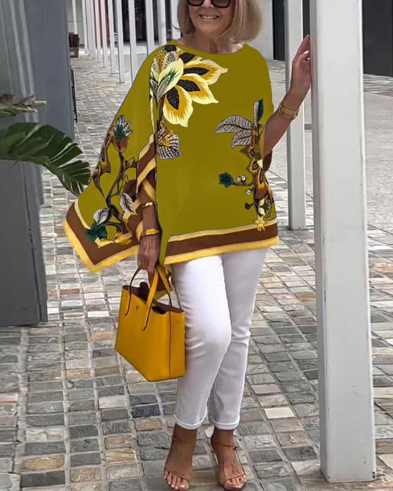 Rheala - Blouse décontractée imprimée
