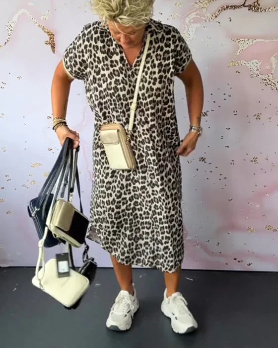 Jaya - Elegant Leopard Dress