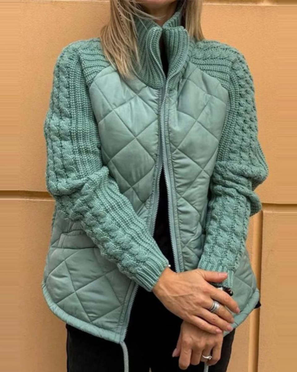 Bravina - Veste en Fleece Tricotée Décontractée
