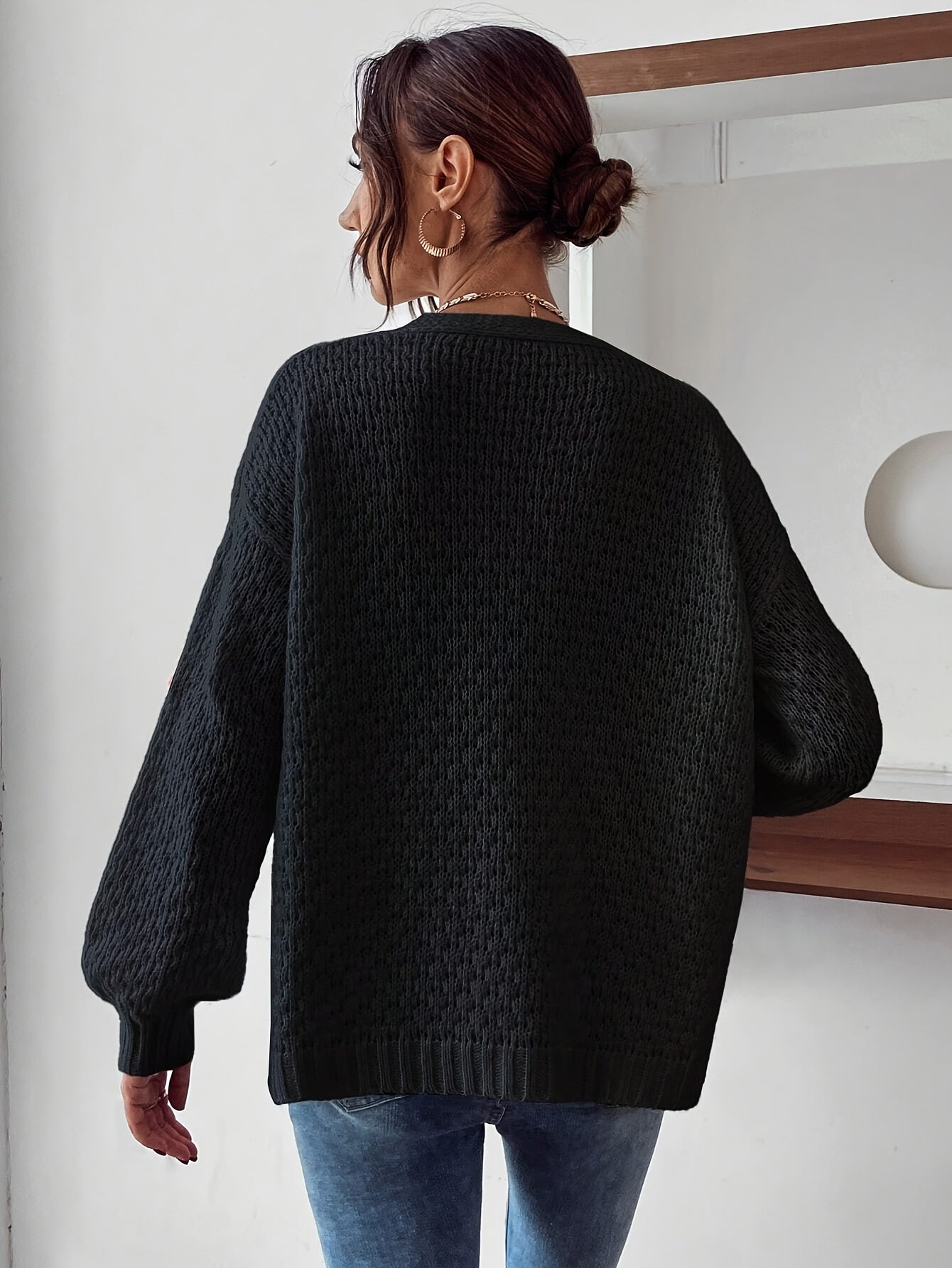 Risette - Floral Pattern Knitted Cardigan