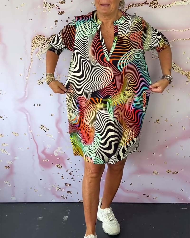 Maina - Robe Colorée à Décolleté en V