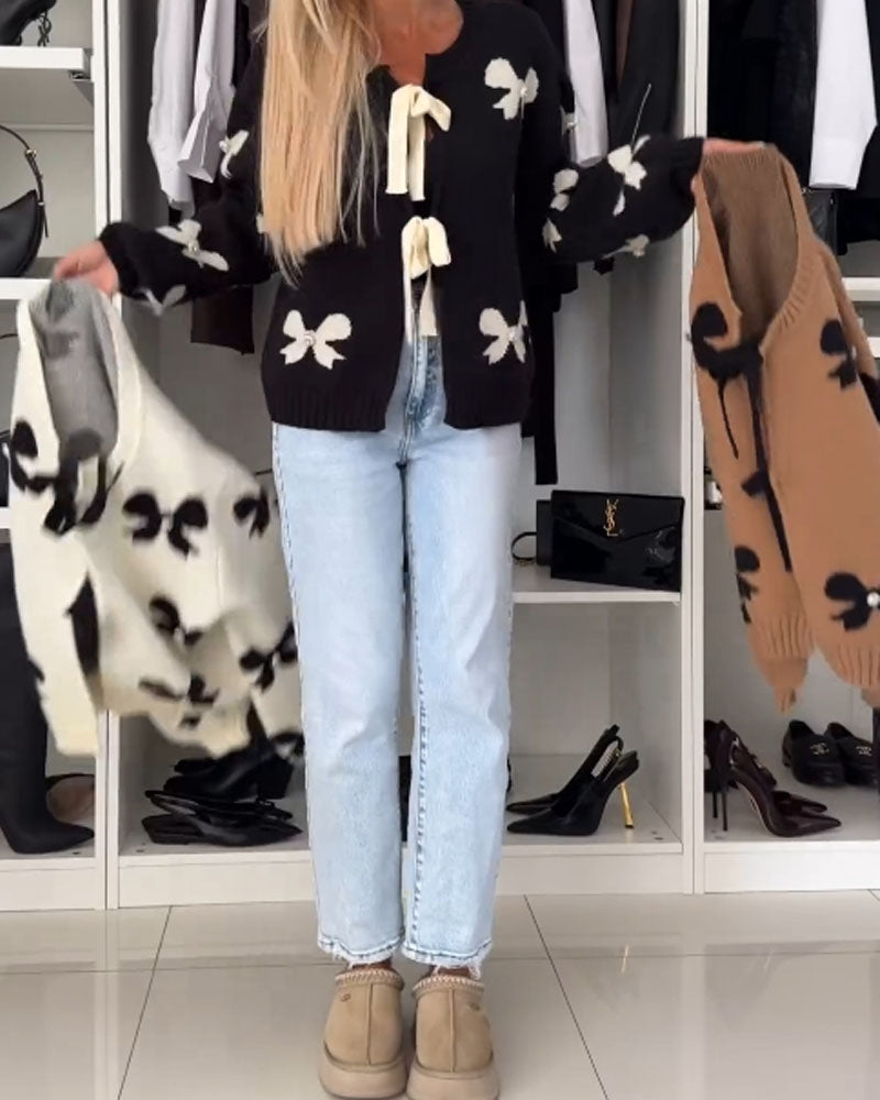 Florentine - Elegant Knot Cardigan