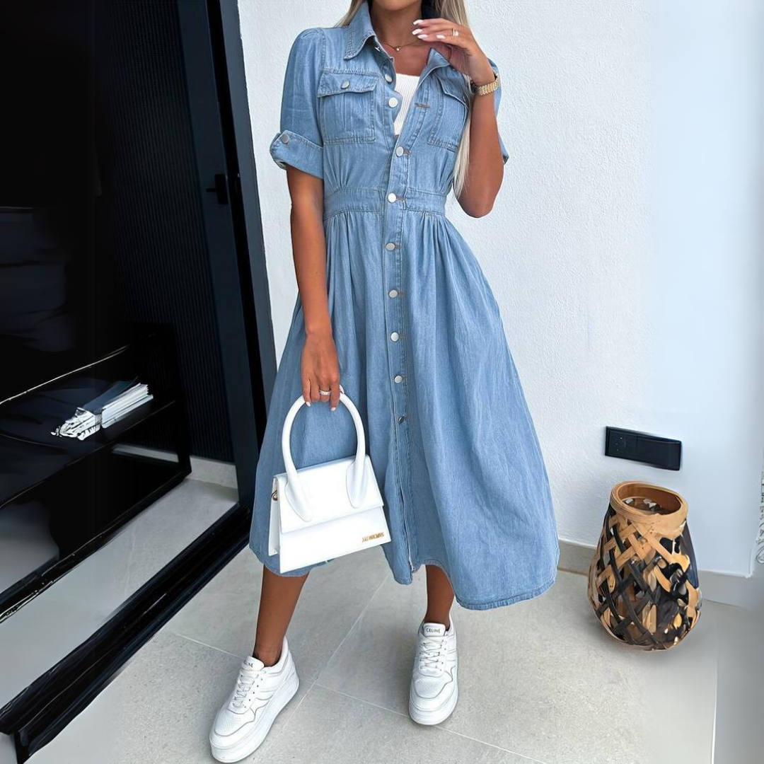 Alicia - Robe en denim tendance