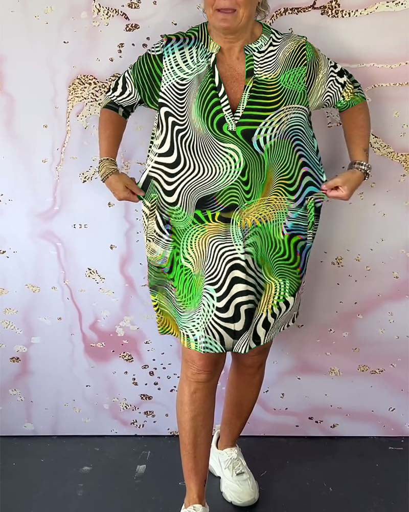 Maina - Robe Colorée à Décolleté en V