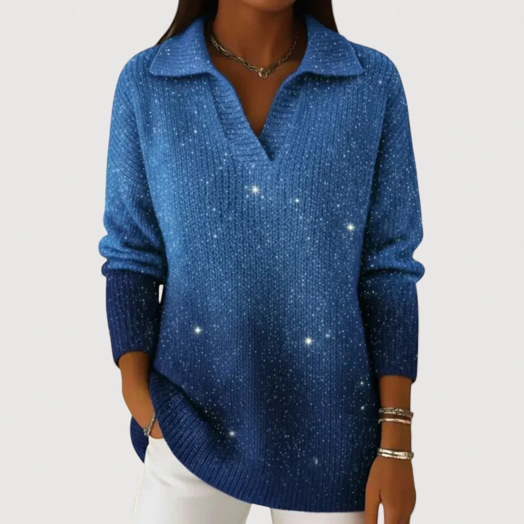 Eliravelle – Elegant and Casual Sequined Knit Sweater