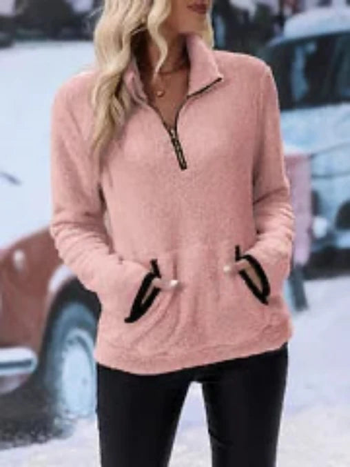 Bénédicte - Pull Sherpa Doux et Confortable