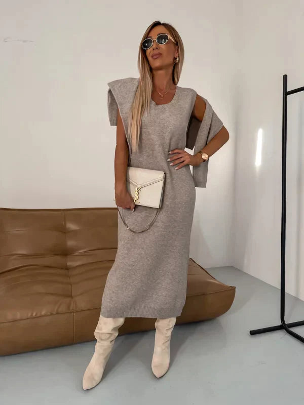 Solange - Robe avec pull assorti