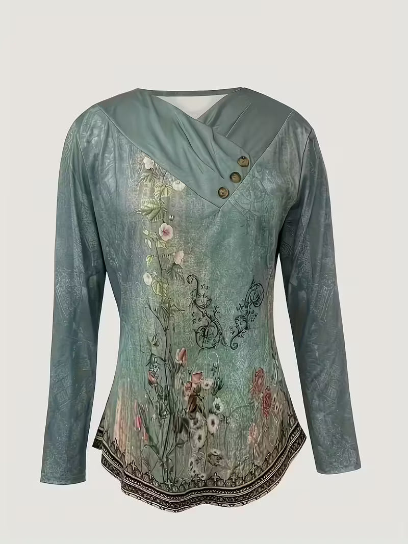 Noralivessa - Ethnic-Inspired Printed Mini Dress