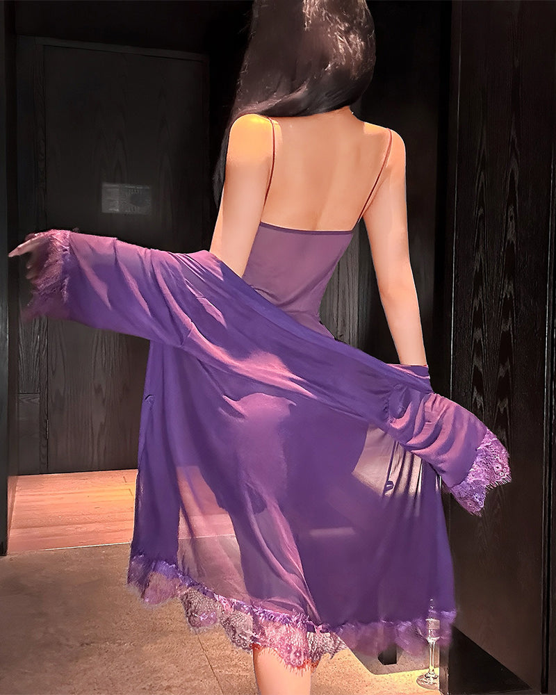 Lunessalora - Elegant Lace Night Set