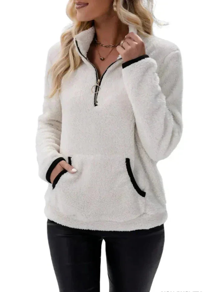 Bénédicte - Pull Sherpa Doux et Confortable