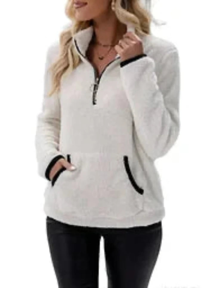 Bénédicte - Pull Sherpa Doux et Confortable